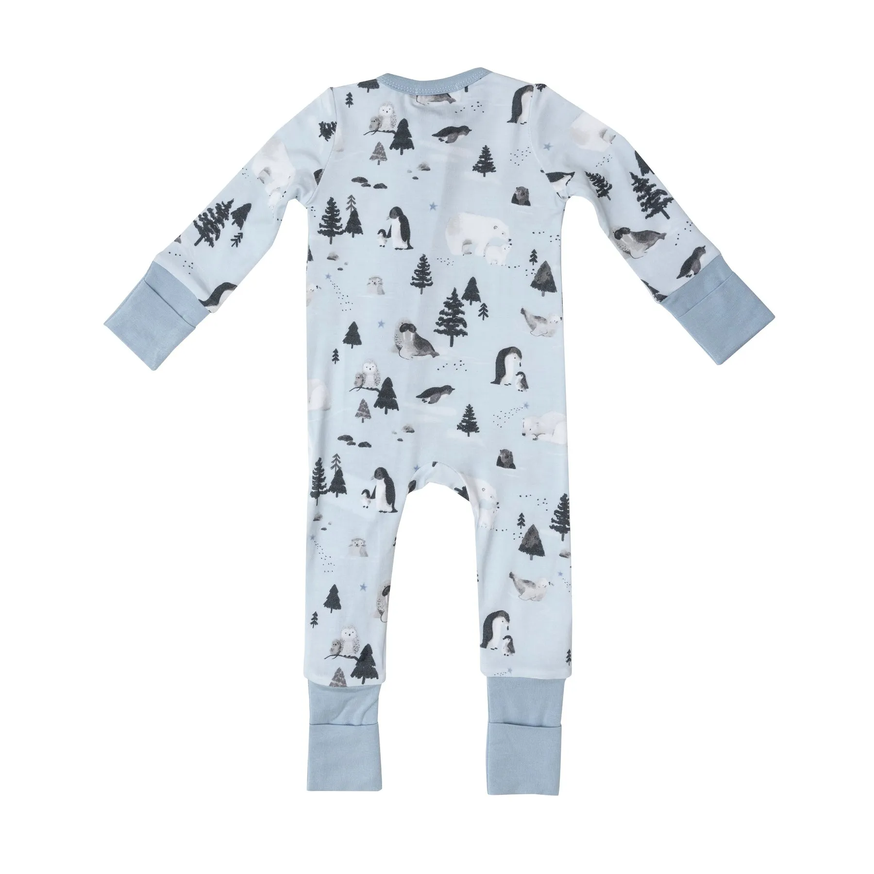 2-Way Zipper Romper in Arctic Animals by Angel Dear
