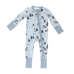 2-Way Zipper Romper in Arctic Animals by Angel Dear