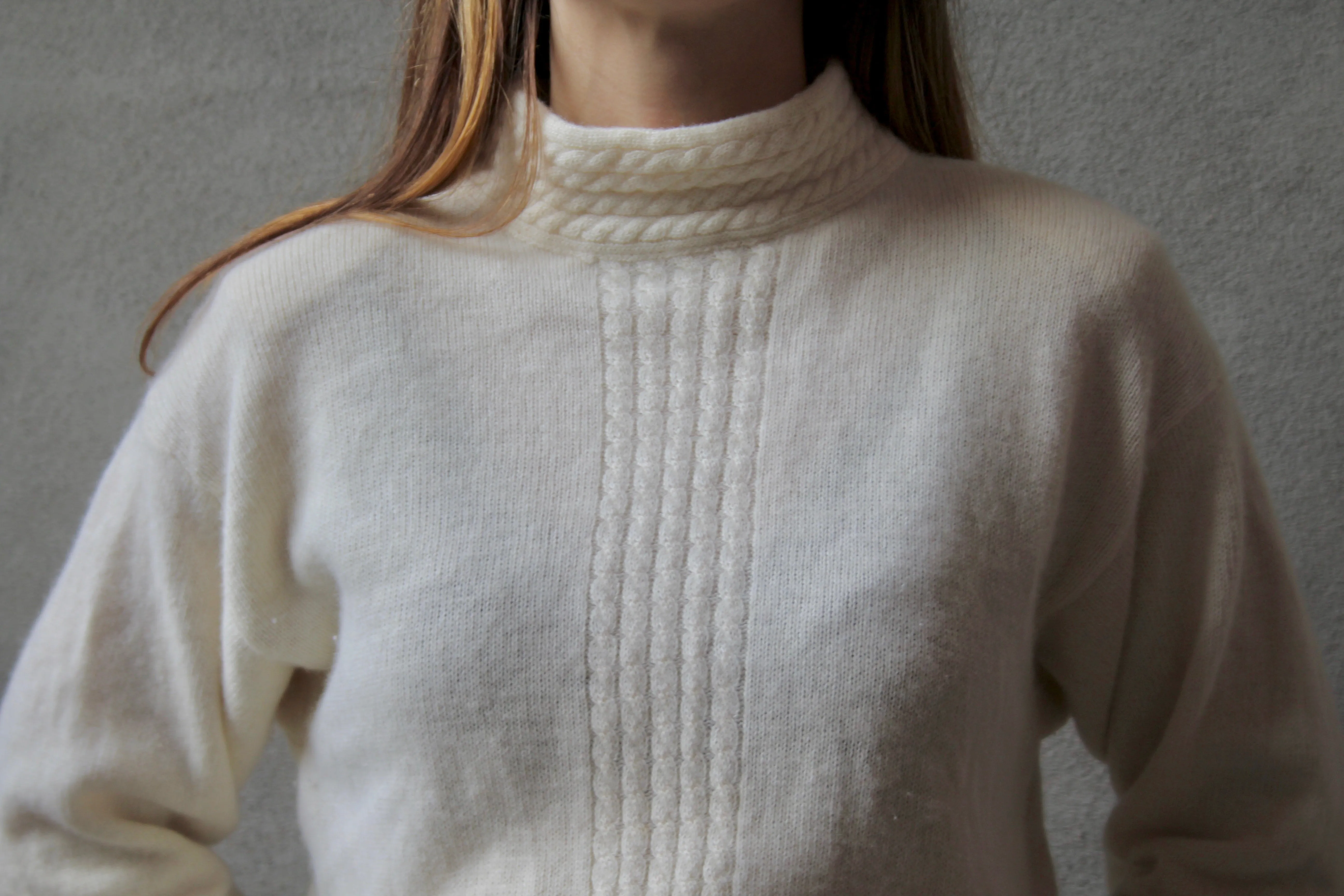 80s Lambswool & Angora Knit Sweater M/L