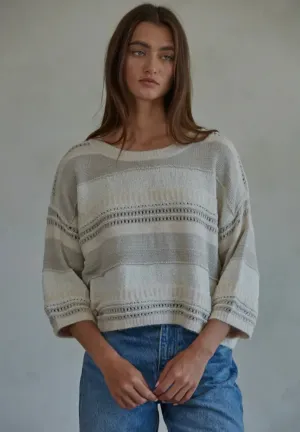 A Striped Knit Sweater