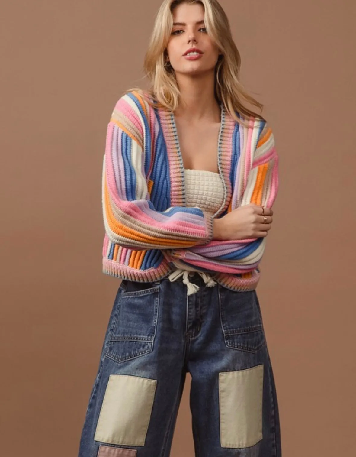A Textured Knit Cardi (Jan. Wk. 1 Delivery