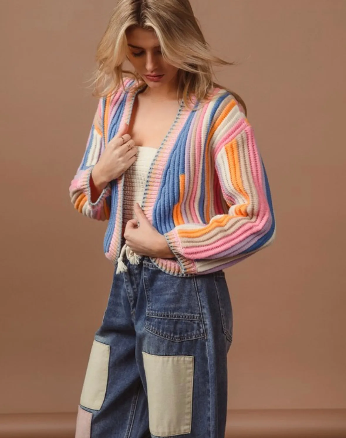 A Textured Knit Cardi (Jan. Wk. 1 Delivery