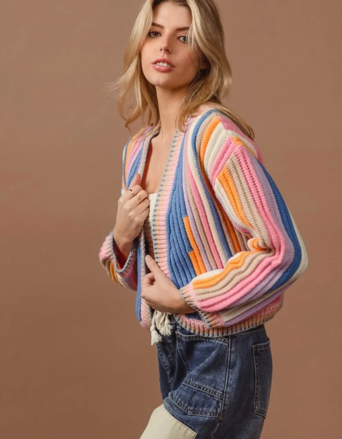 A Textured Knit Cardi (Jan. Wk. 1 Delivery