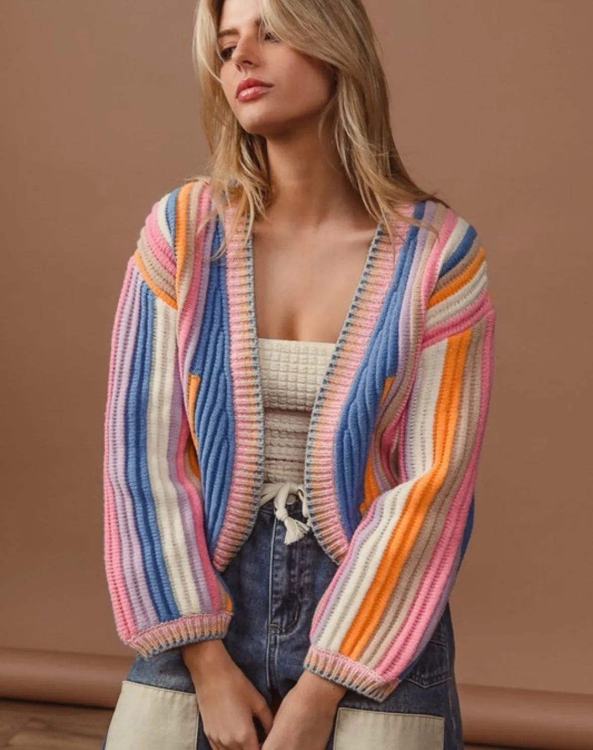 A Textured Knit Cardi (Jan. Wk. 1 Delivery