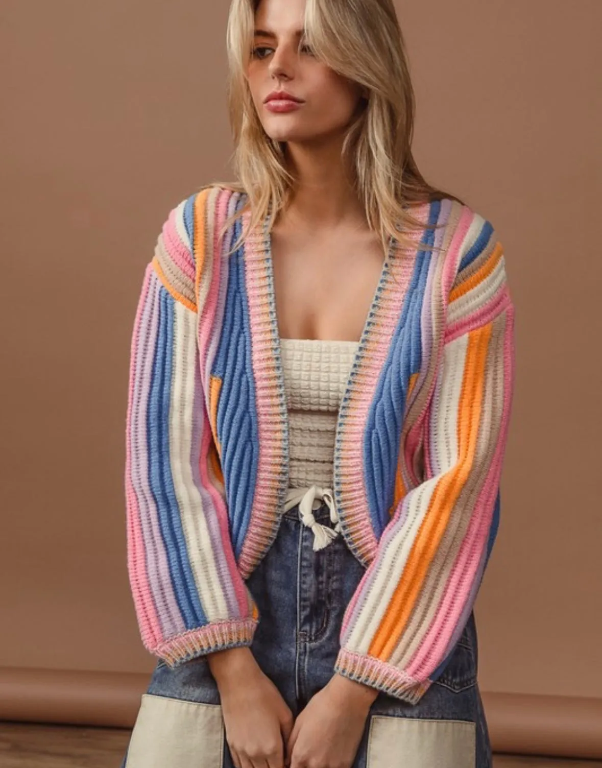 A Textured Knit Cardi (Jan. Wk. 1 Delivery