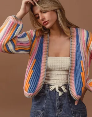 A Textured Knit Cardi (Jan. Wk. 1 Delivery