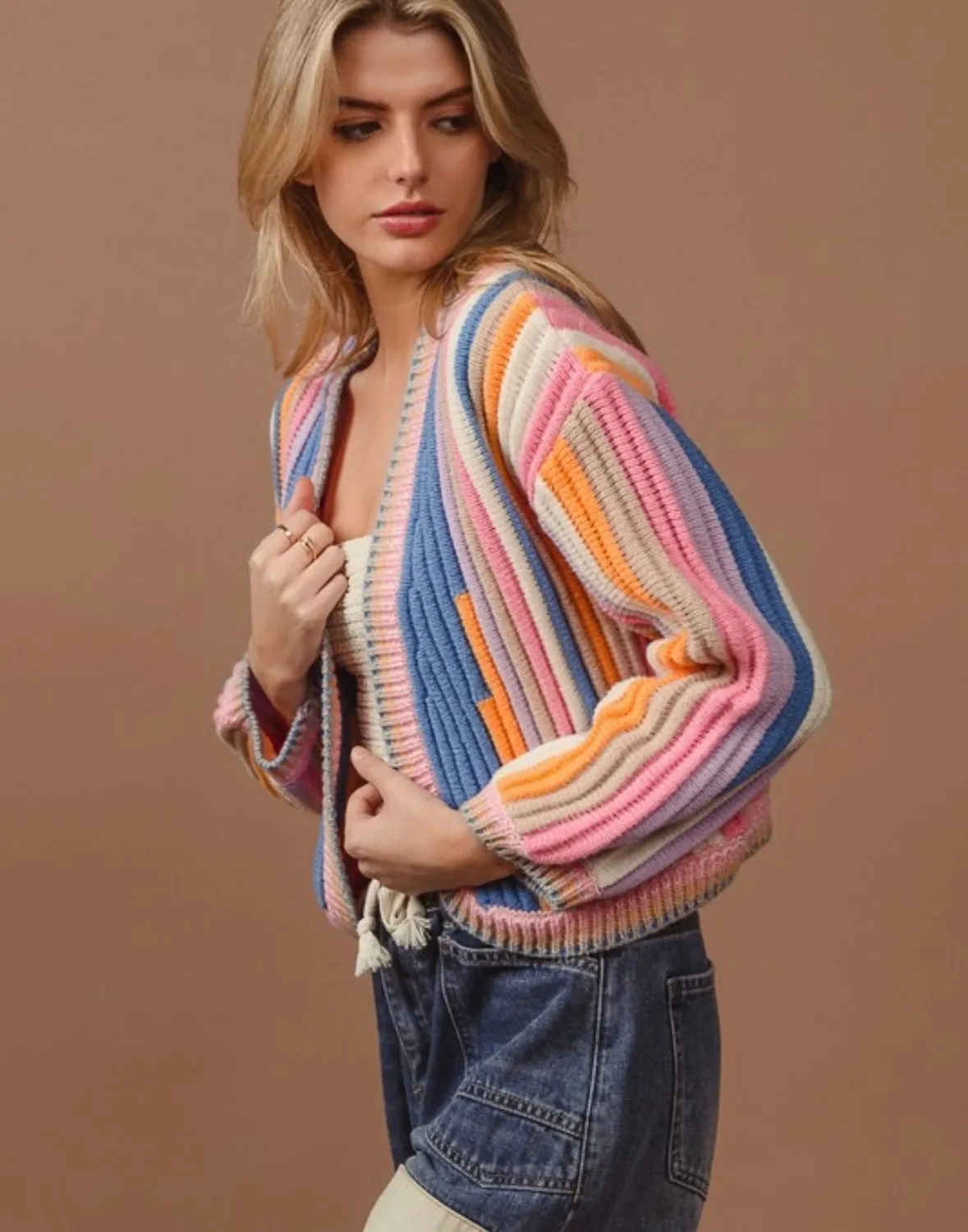 A Textured Knit Cardi (Jan. Wk. 1 Delivery