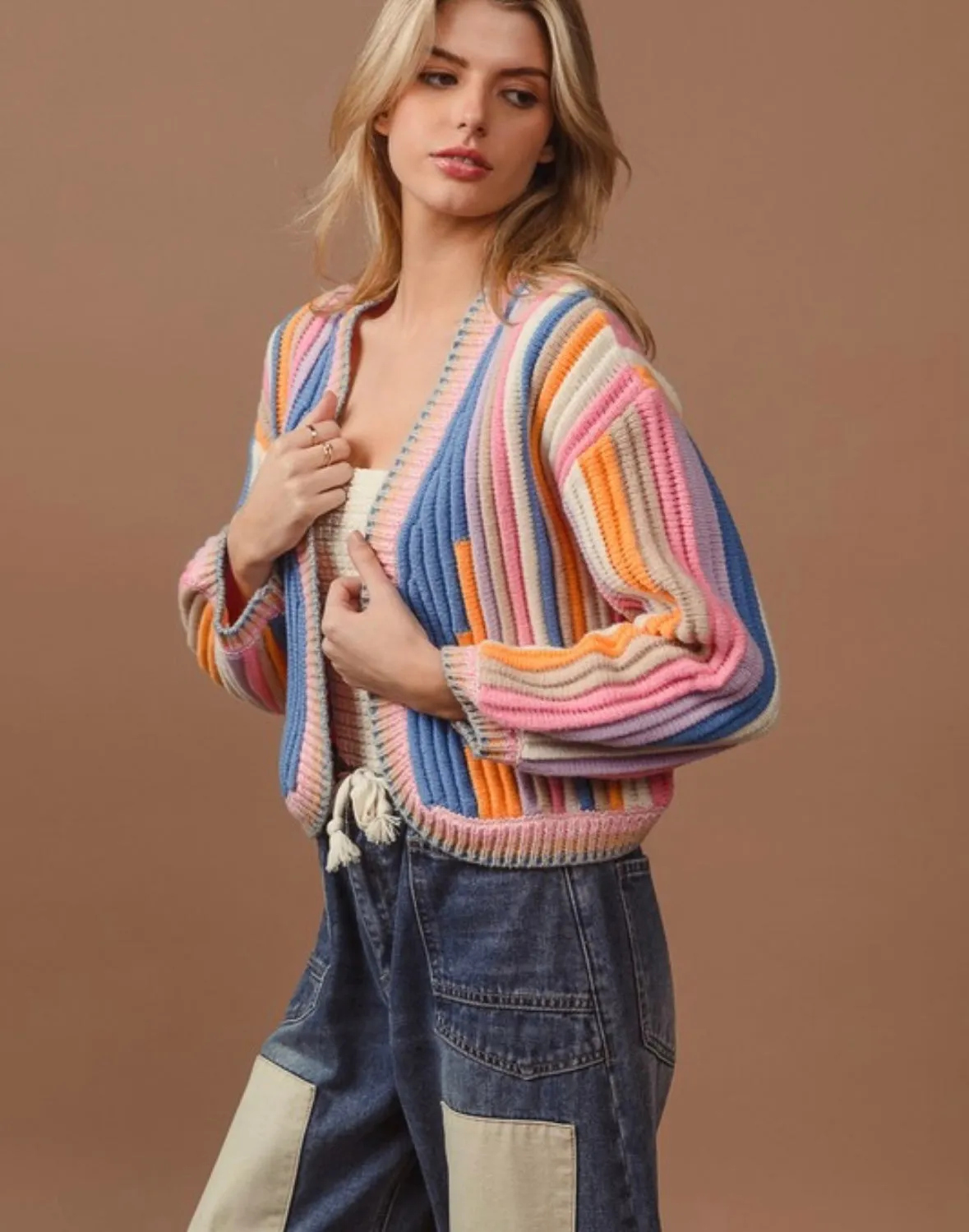 A Textured Knit Cardi (Jan. Wk. 1 Delivery