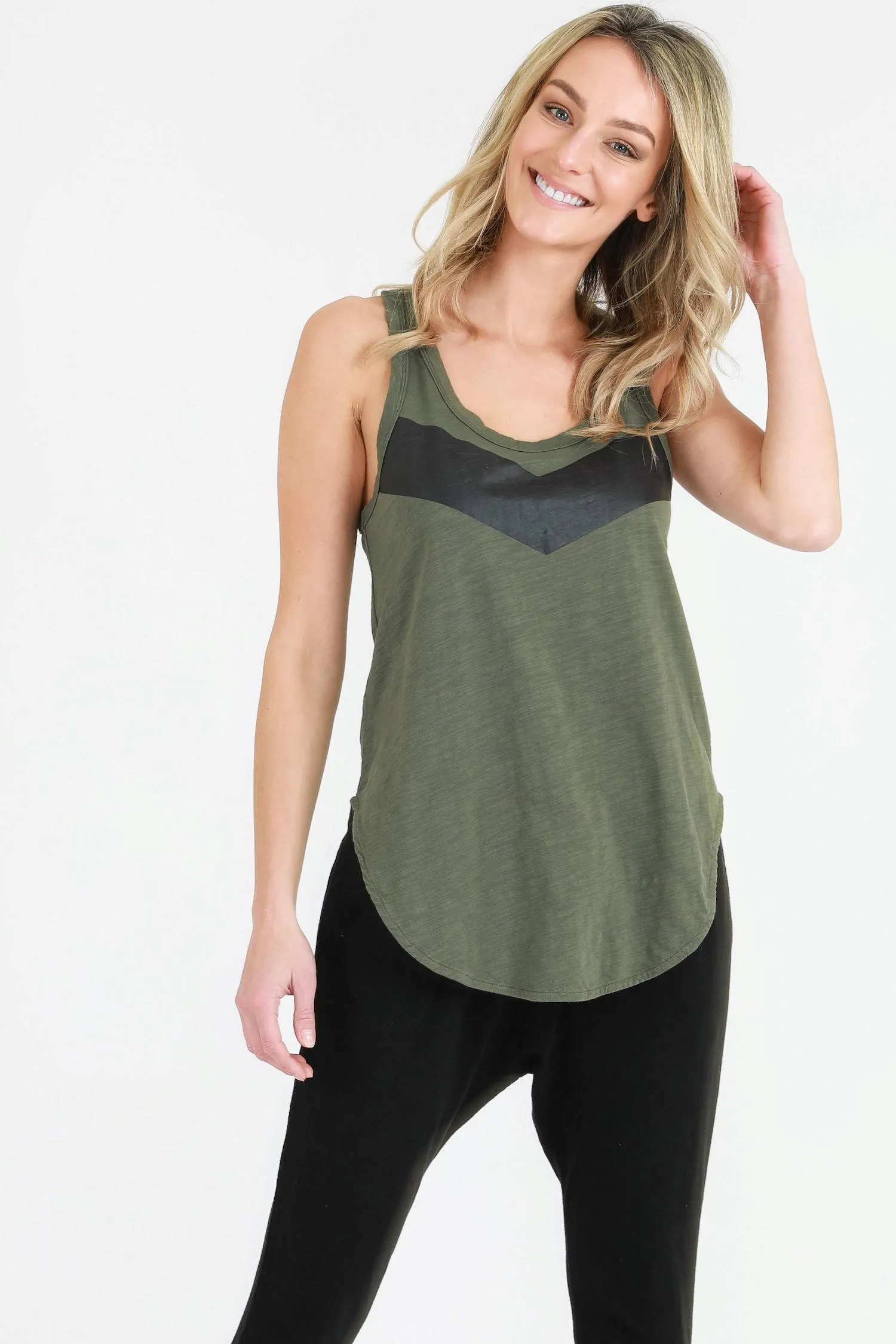 Adriana Racer Back Tank Top