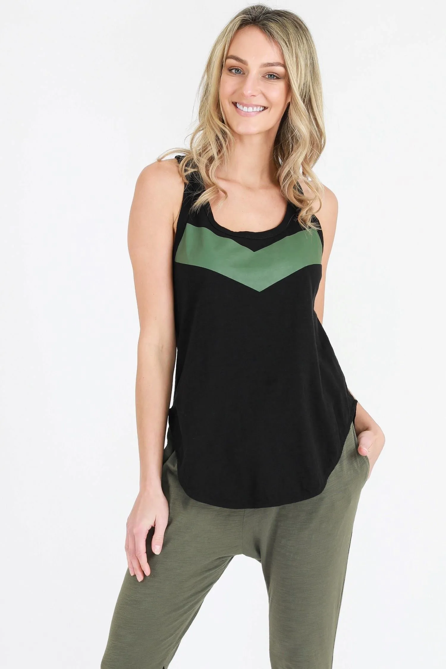 Adriana Racer Back Tank Top