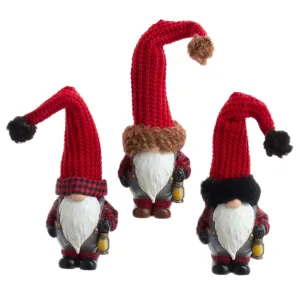 Assorted Gnome In Knit Hat Ornament, INDIVIDUALLY SOLD