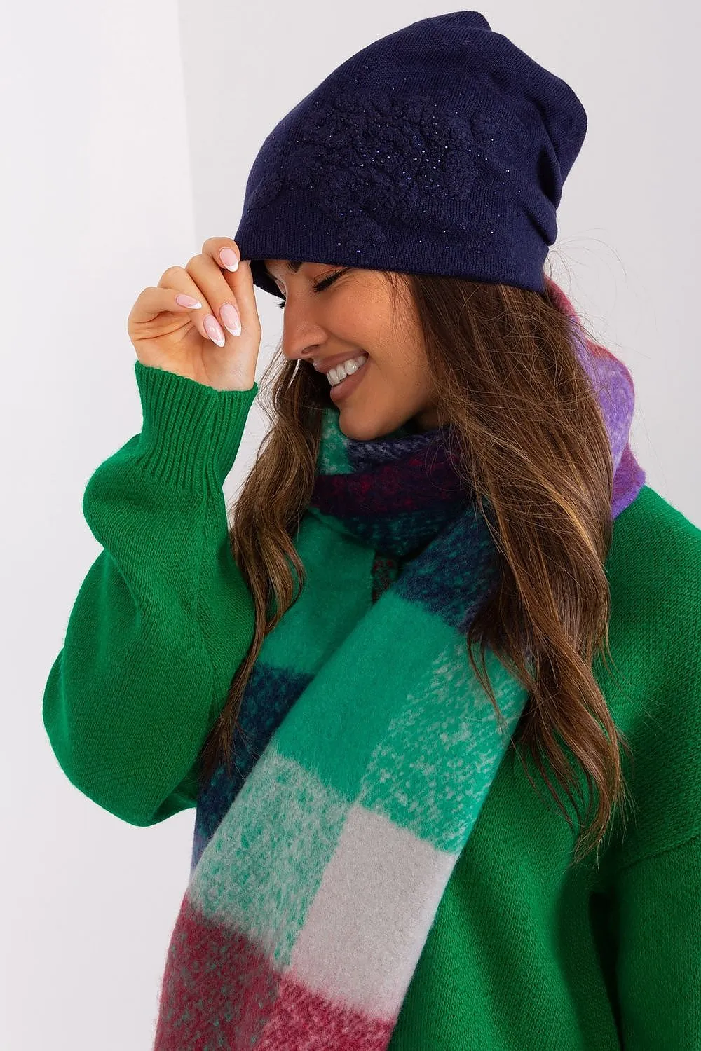 A.T. European Women's Acrylic Cashmere Winter Beanie Cap