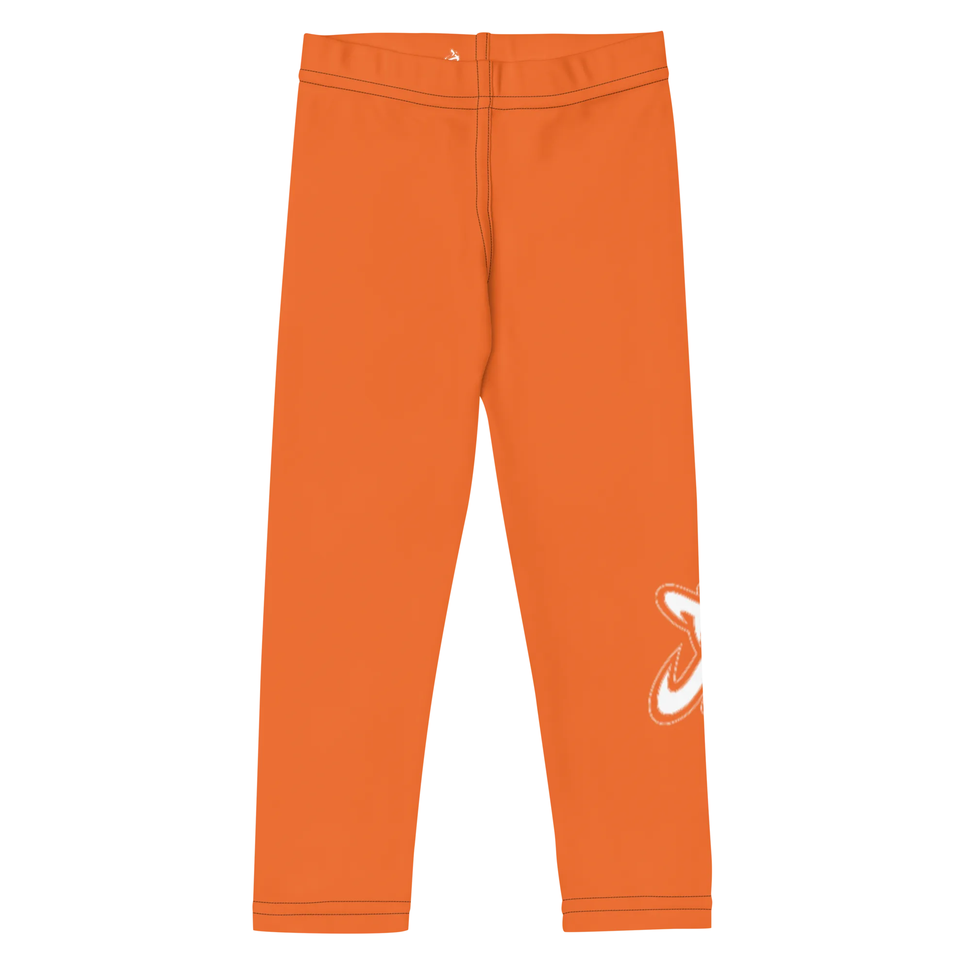 Athletic Apparatus Orange White logo V3 Kid's Leggings