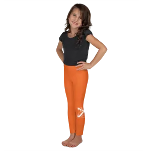Athletic Apparatus Orange White logo V3 Kid's Leggings
