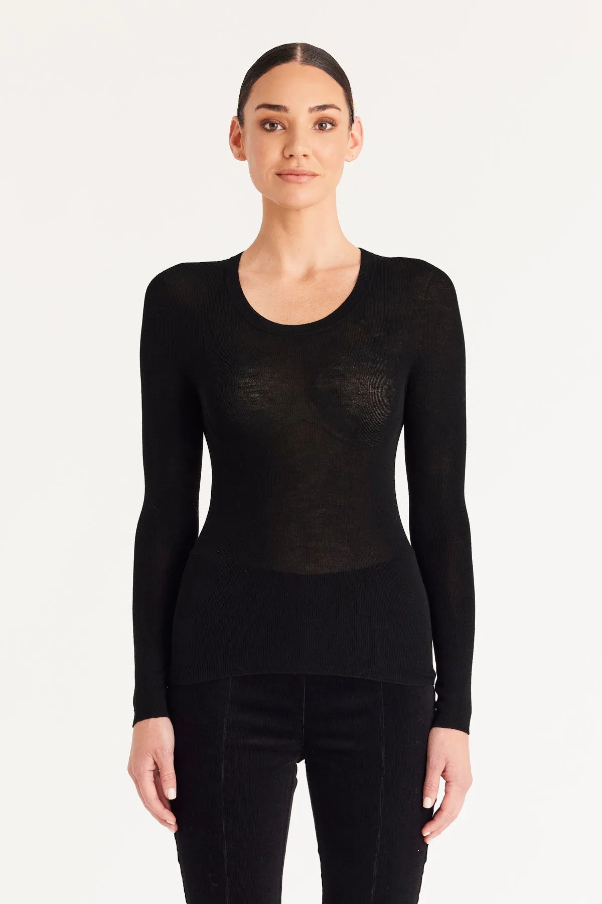 Babywool Merino Seamless Crew - Black