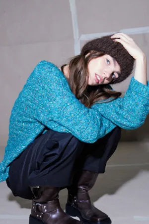 Balas Green-Blue Knit Jumper