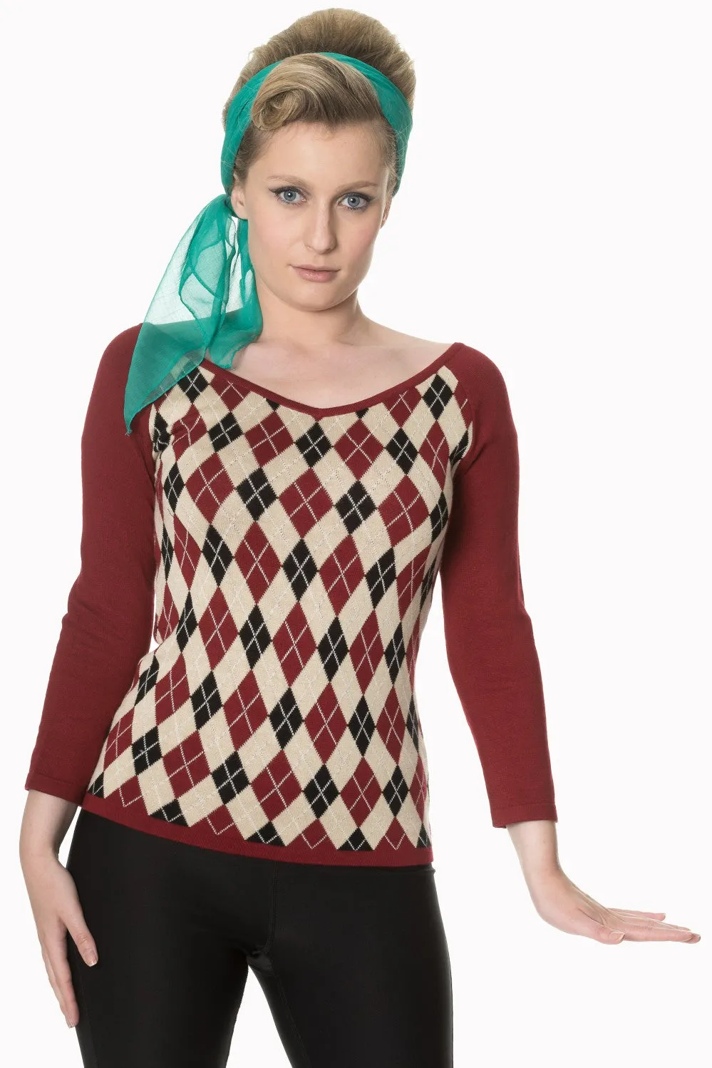 Banned Apparel - Great Heights Off Shoulder Knit Top