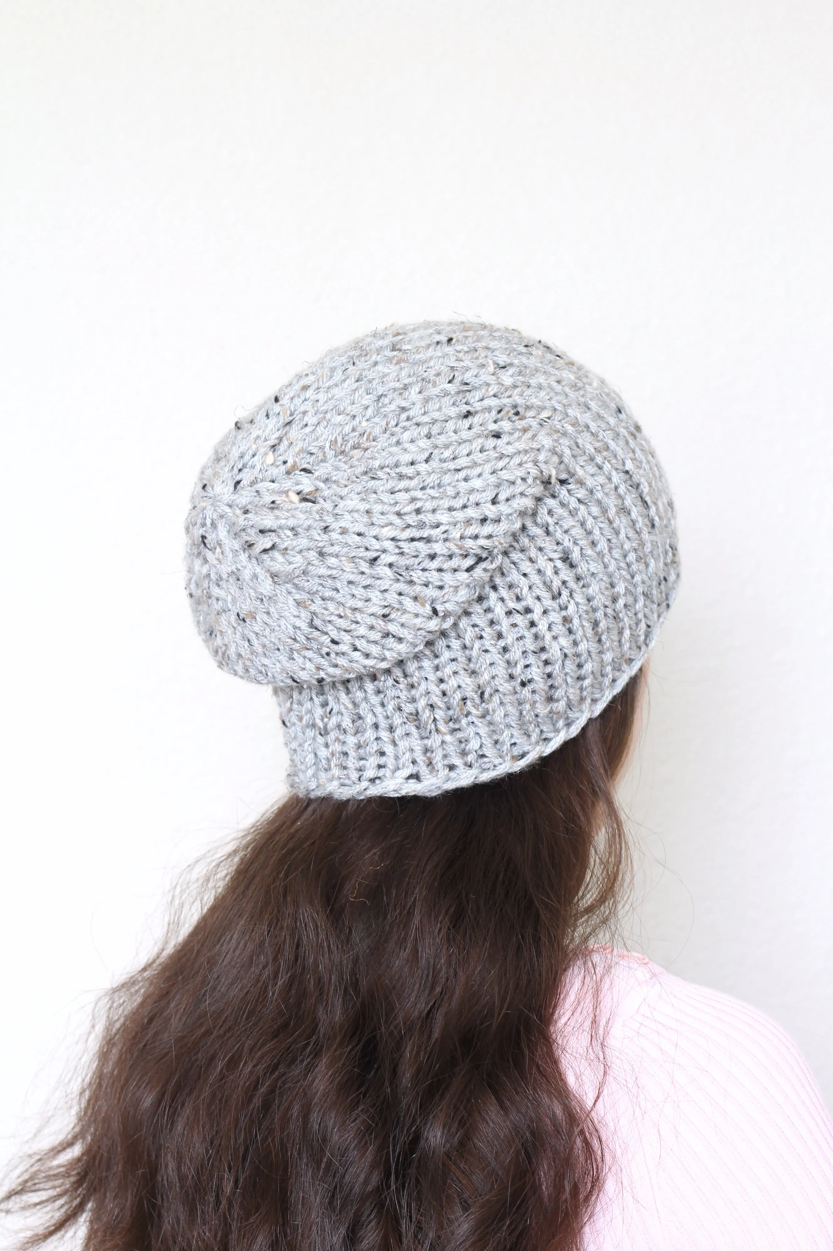 Beanie hat, knit hat, slouchy hat, knit beanie in dark teal color