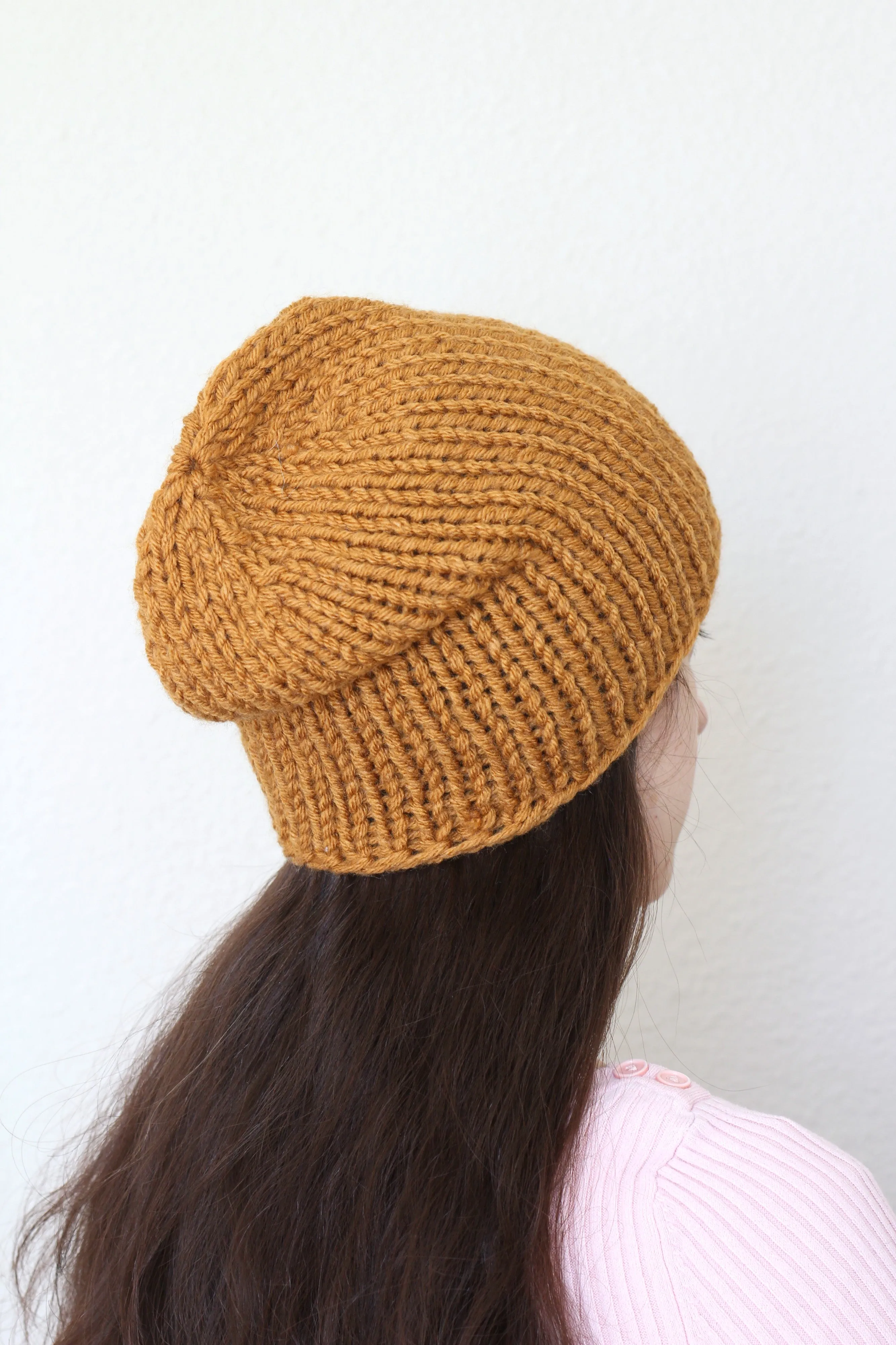 Beanie hat, knit hat, slouchy hat, knit beanie in dark teal color