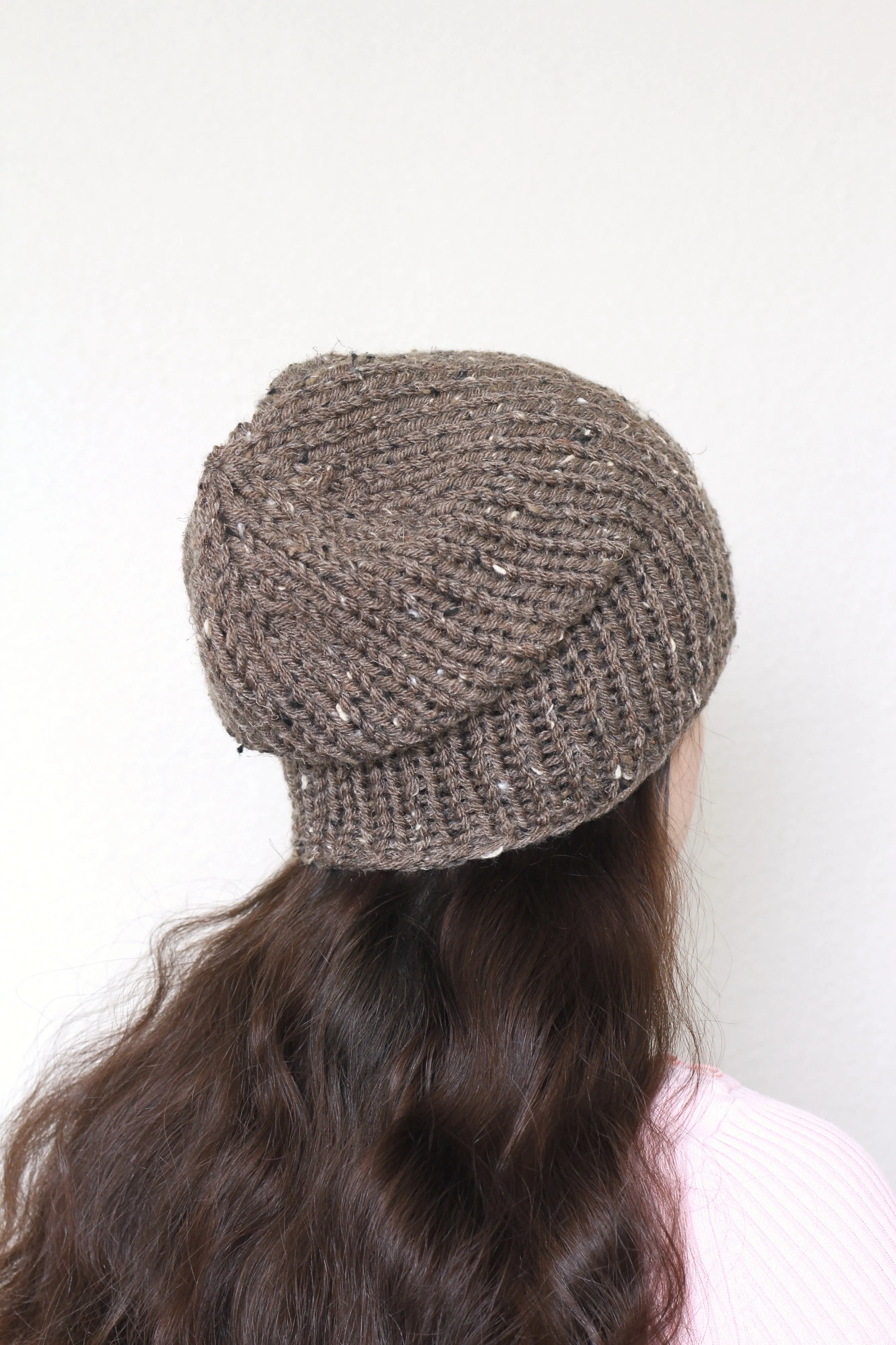Beanie hat, knit hat, slouchy hat, knit beanie in dark teal color