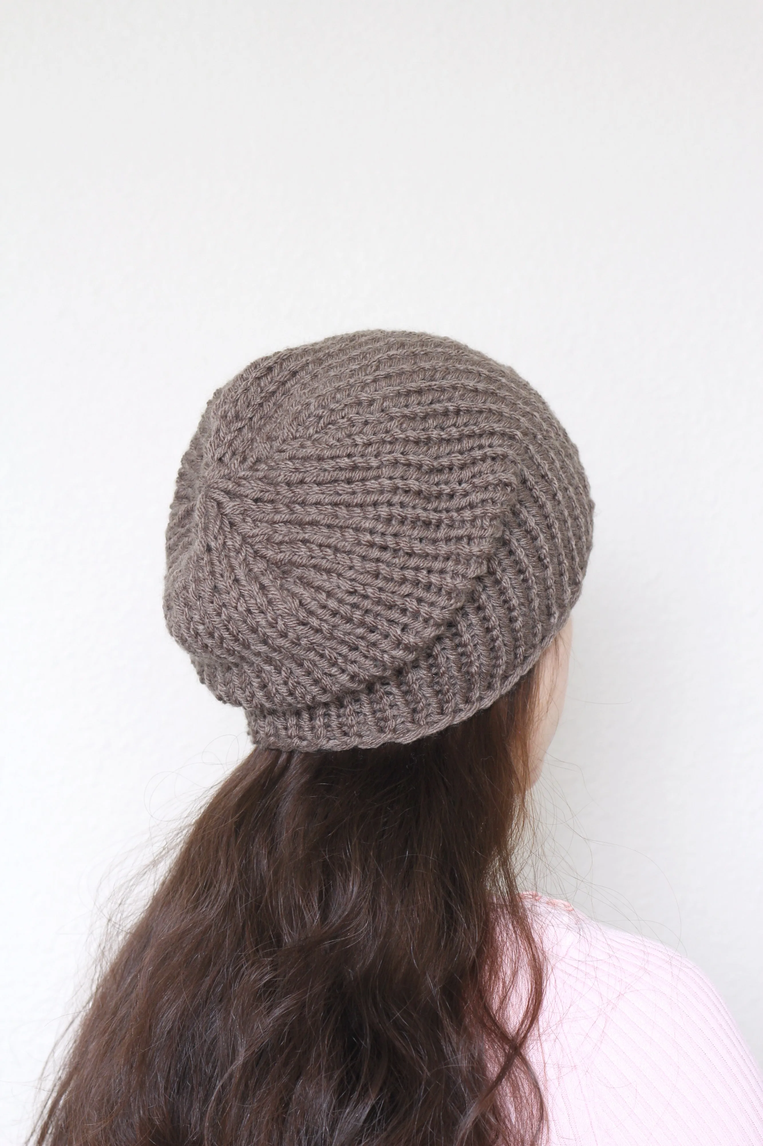 Beanie hat, knit hat, slouchy hat, knit beanie in dark teal color
