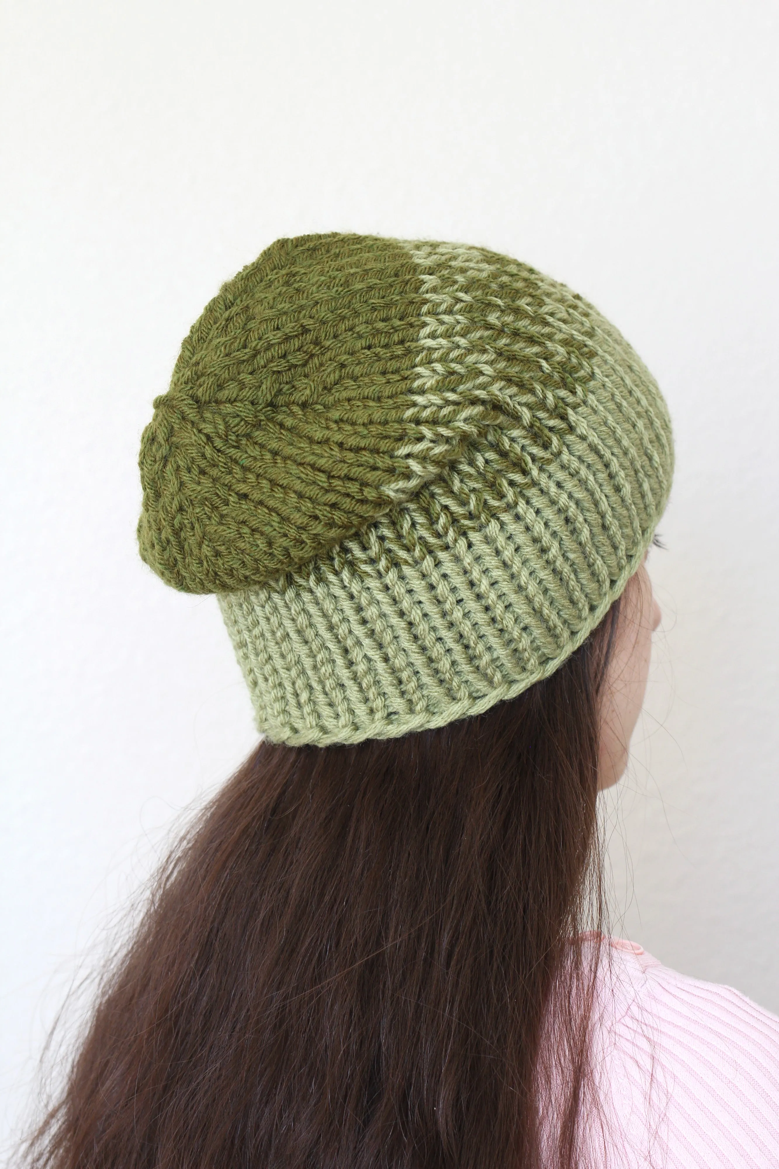 Beanie hat, knit hat, slouchy hat, knit beanie in dark teal color