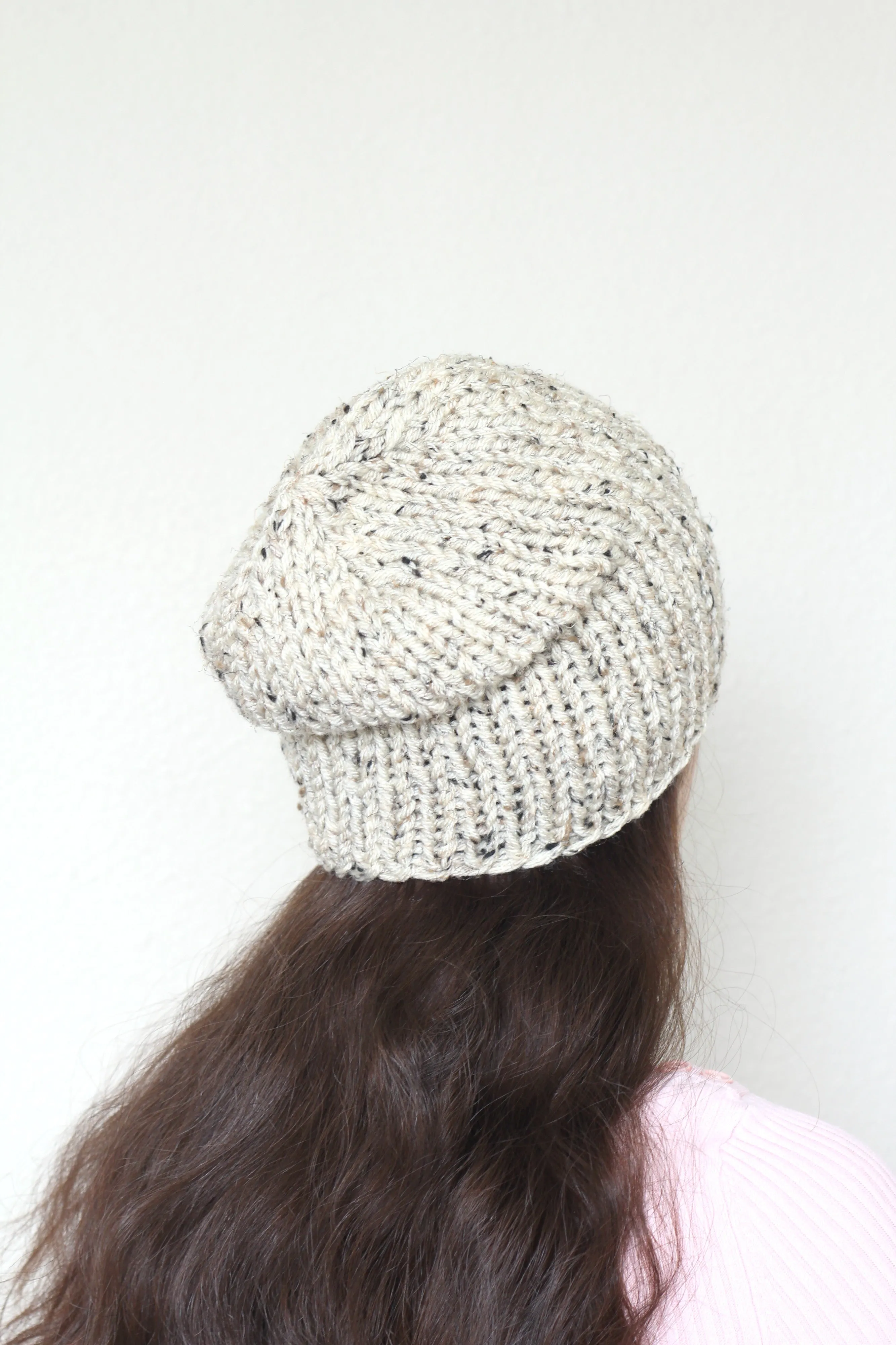 Beanie hat, knit hat, slouchy hat, knit beanie in dark teal color