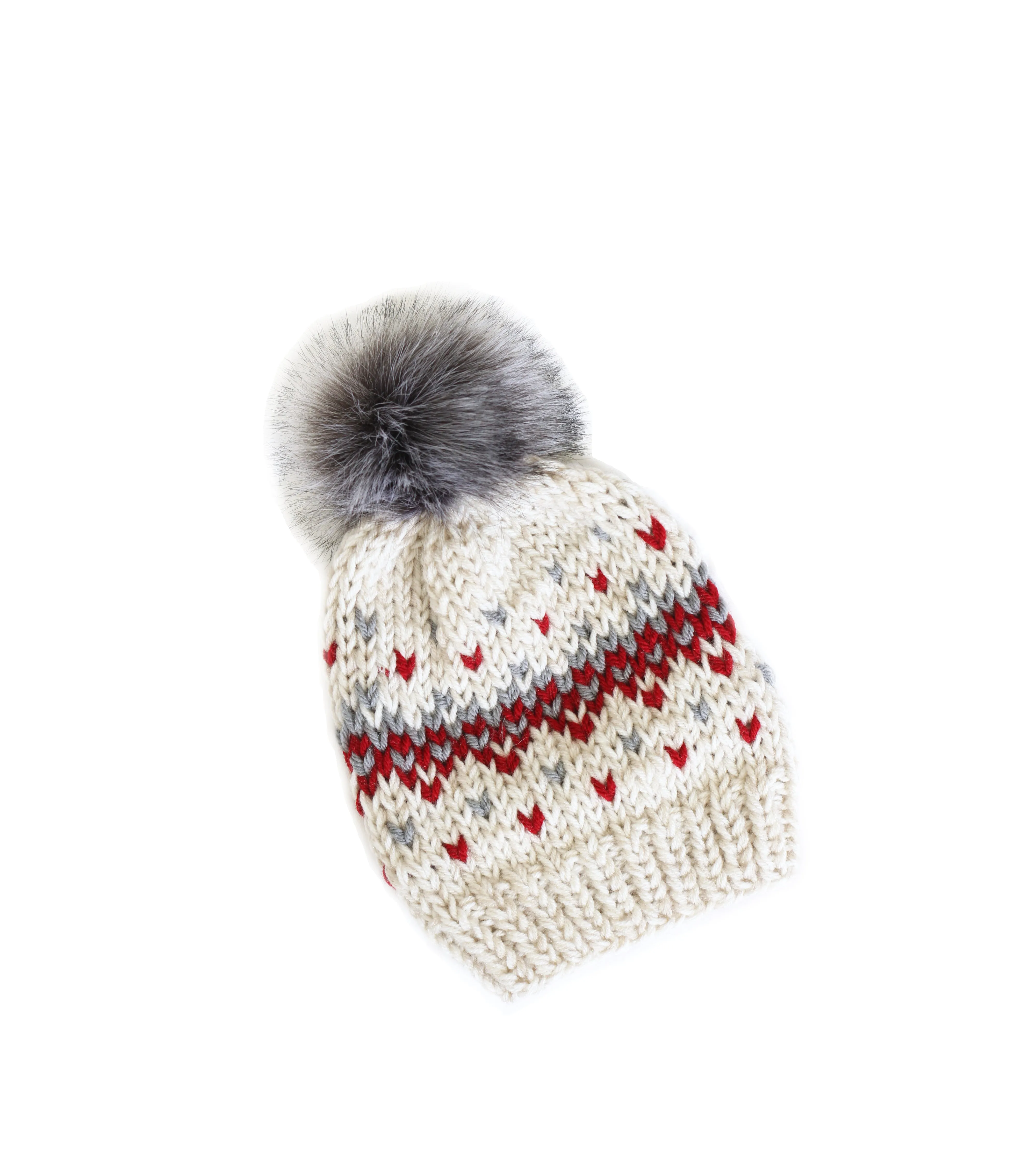 Beanie Knitting Pattern, Knit Hat Pattern for a Fair Isle Hat - Wonderland Hat