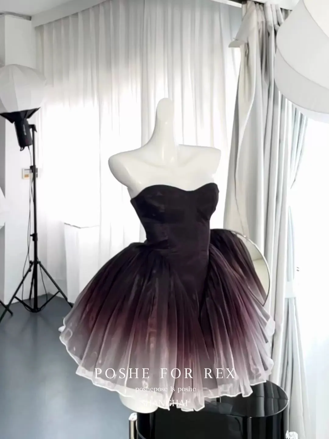 (BFM)POSHEPOSE~Black Swan~High-End Elegant Lolita Princess Dress