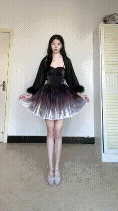 (BFM)POSHEPOSE~Black Swan~High-End Elegant Lolita Princess Dress