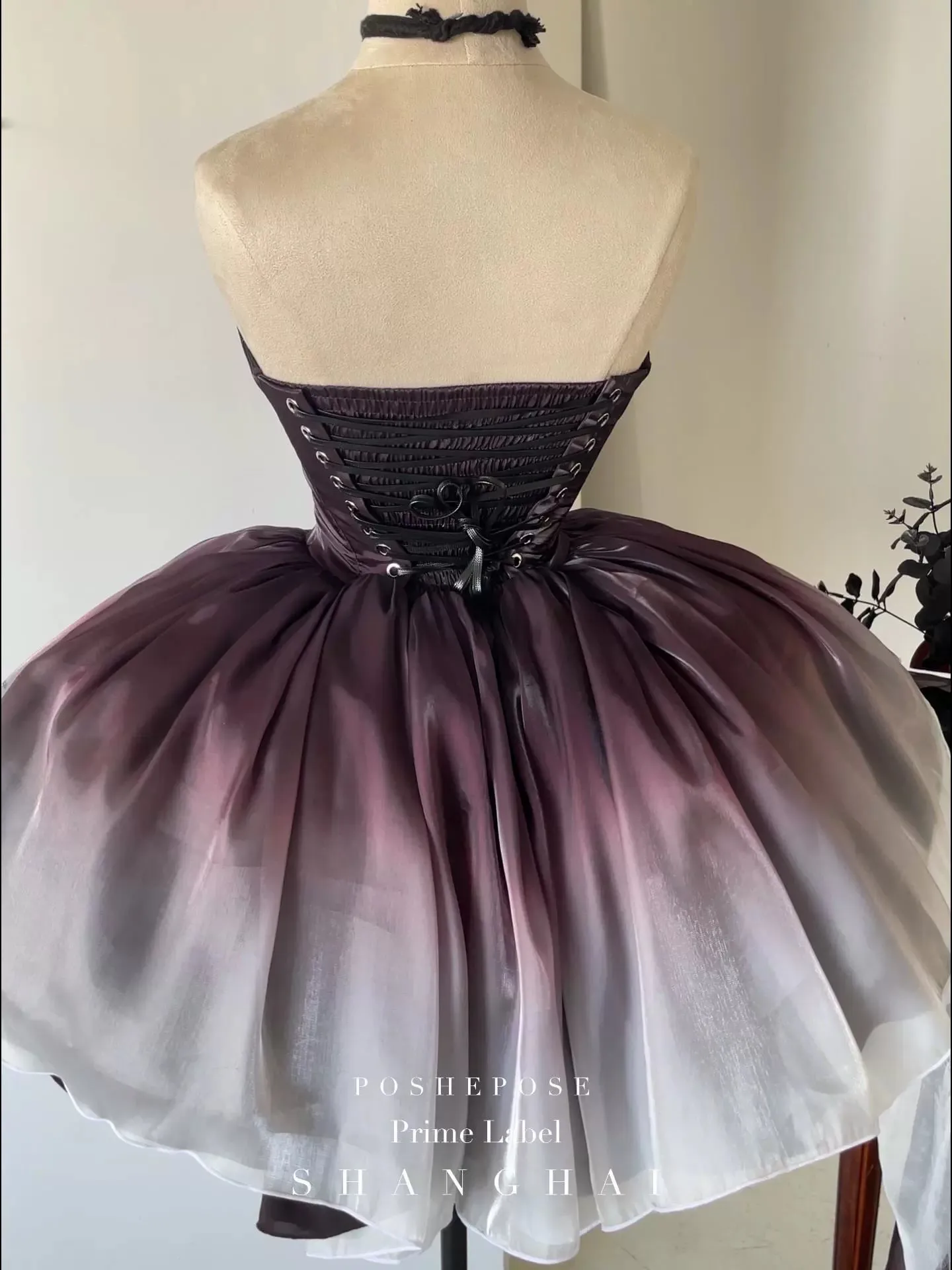 (BFM)POSHEPOSE~Black Swan~High-End Elegant Lolita Princess Dress