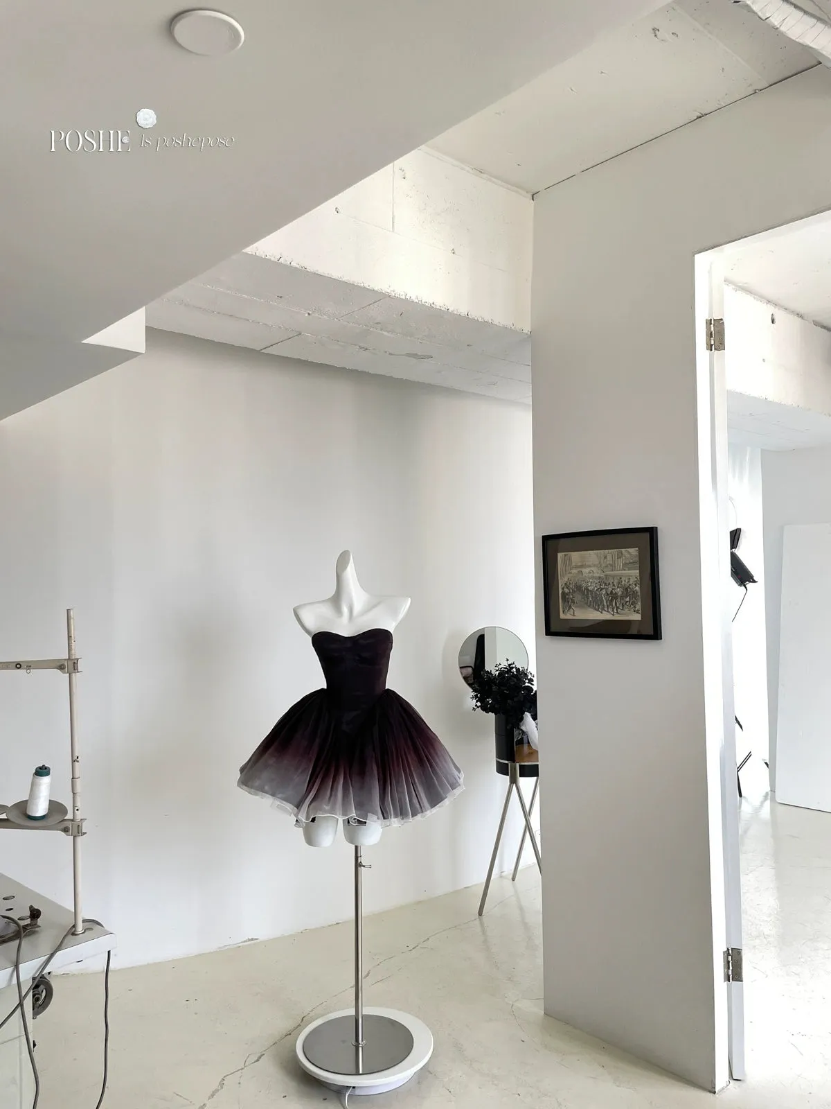 (BFM)POSHEPOSE~Black Swan~High-End Elegant Lolita Princess Dress