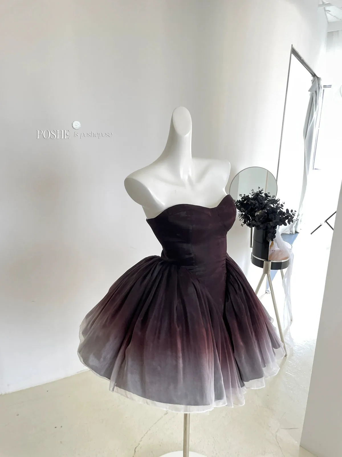 (BFM)POSHEPOSE~Black Swan~High-End Elegant Lolita Princess Dress