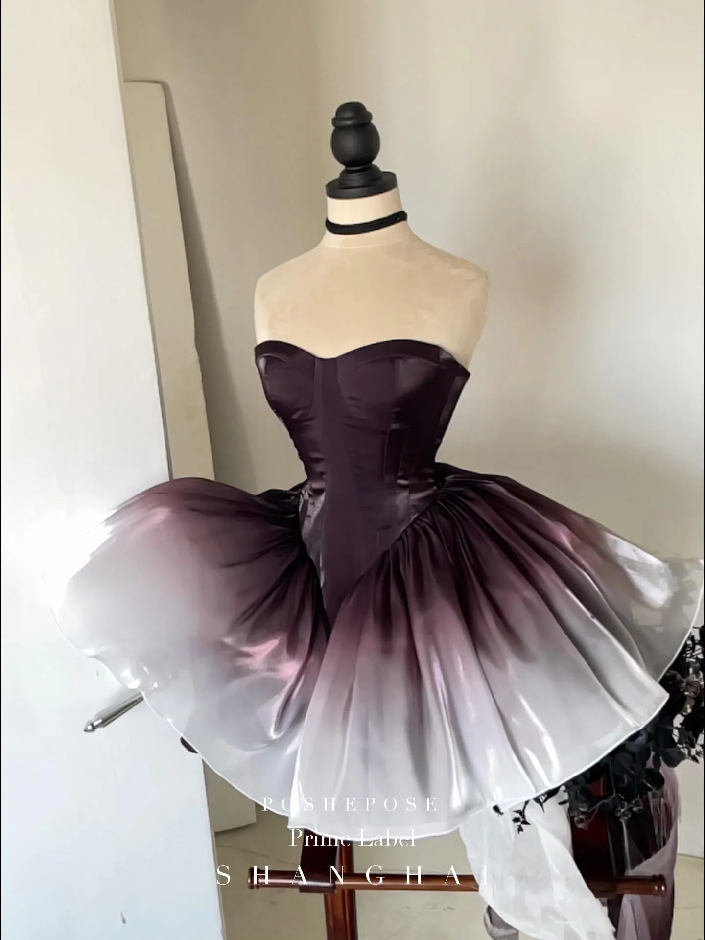 (BFM)POSHEPOSE~Black Swan~High-End Elegant Lolita Princess Dress