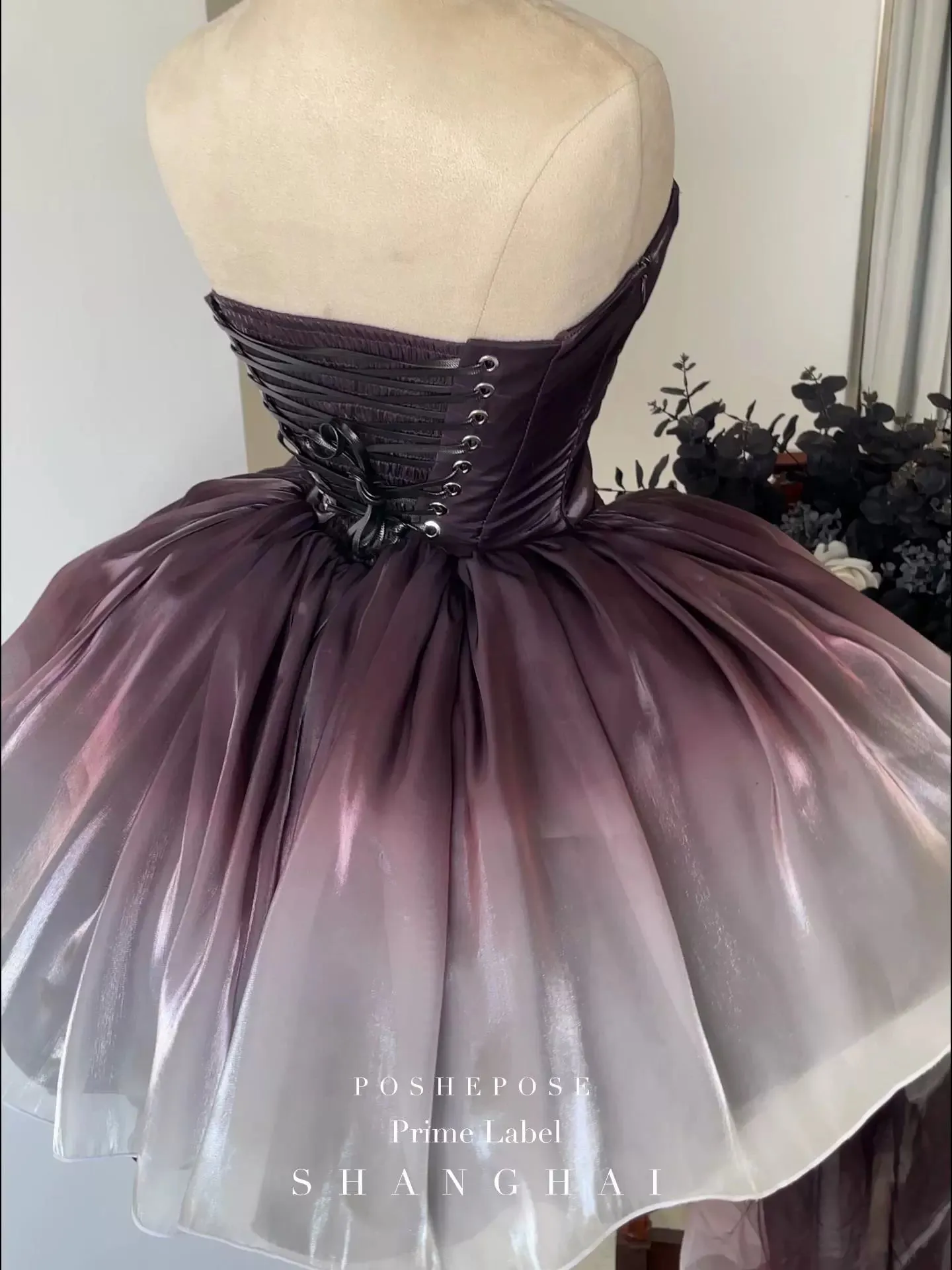 (BFM)POSHEPOSE~Black Swan~High-End Elegant Lolita Princess Dress