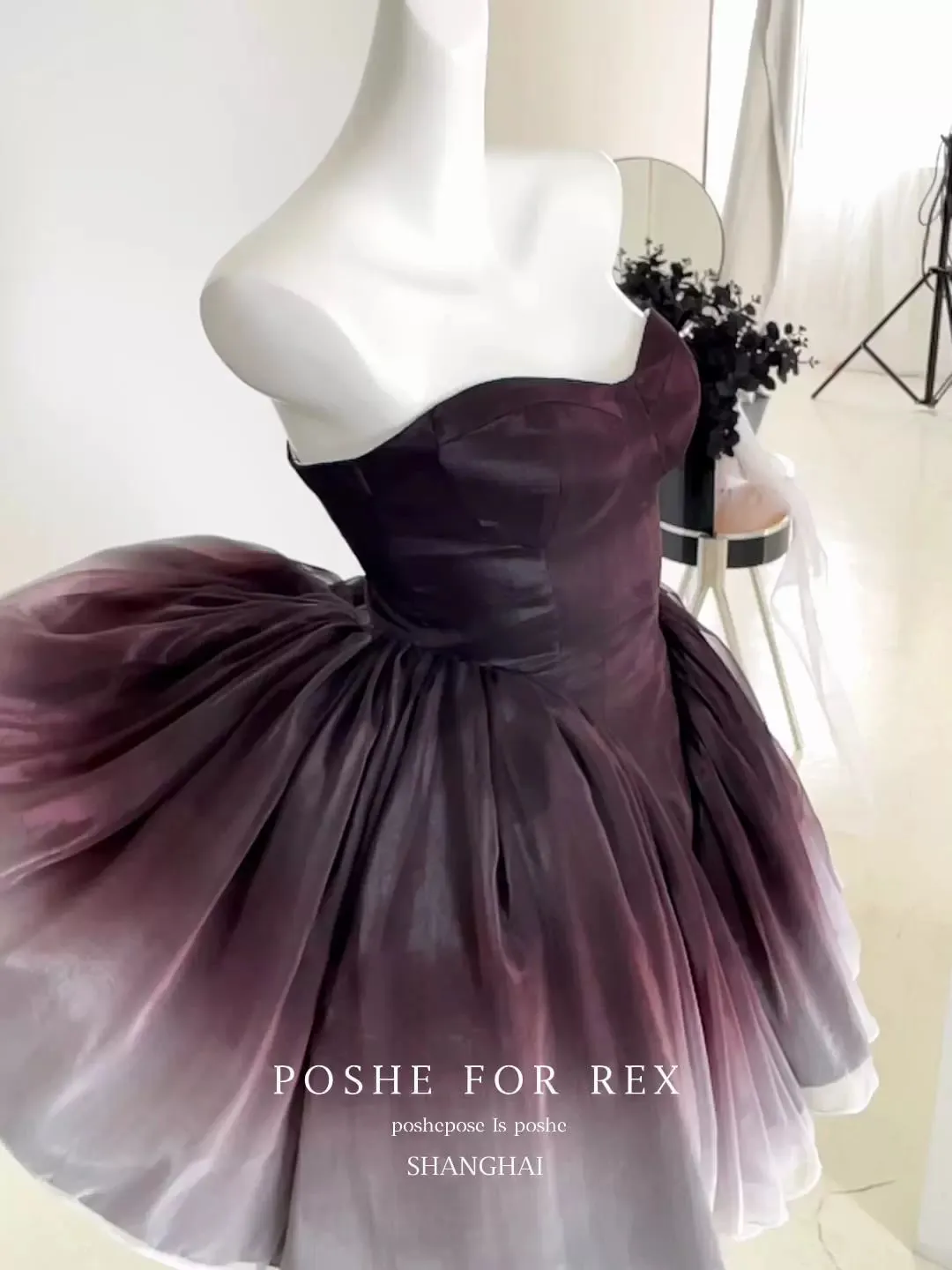 (BFM)POSHEPOSE~Black Swan~High-End Elegant Lolita Princess Dress