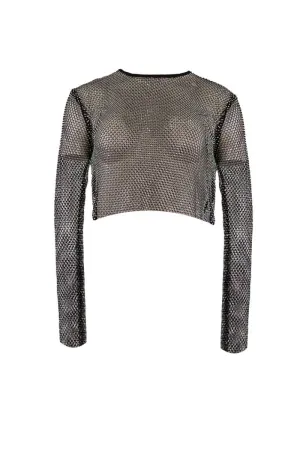 BLACK DIAMOND CROP TOP