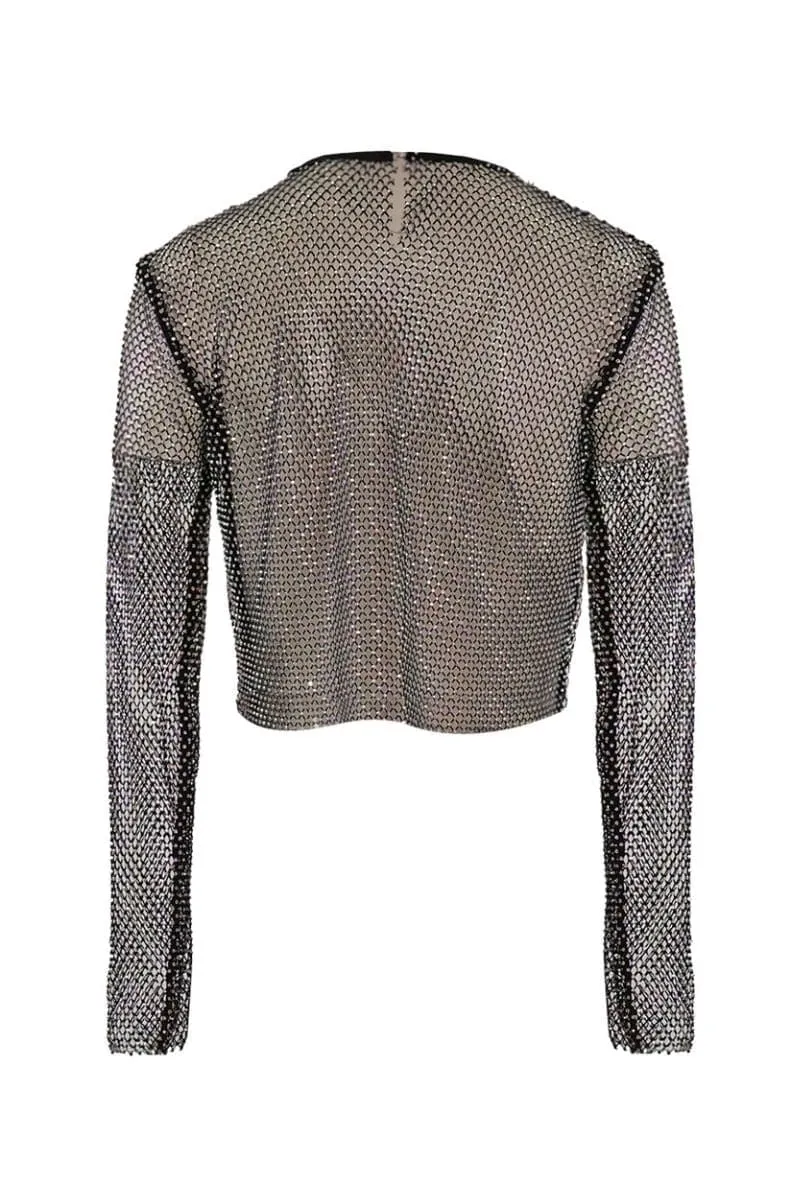 BLACK DIAMOND CROP TOP