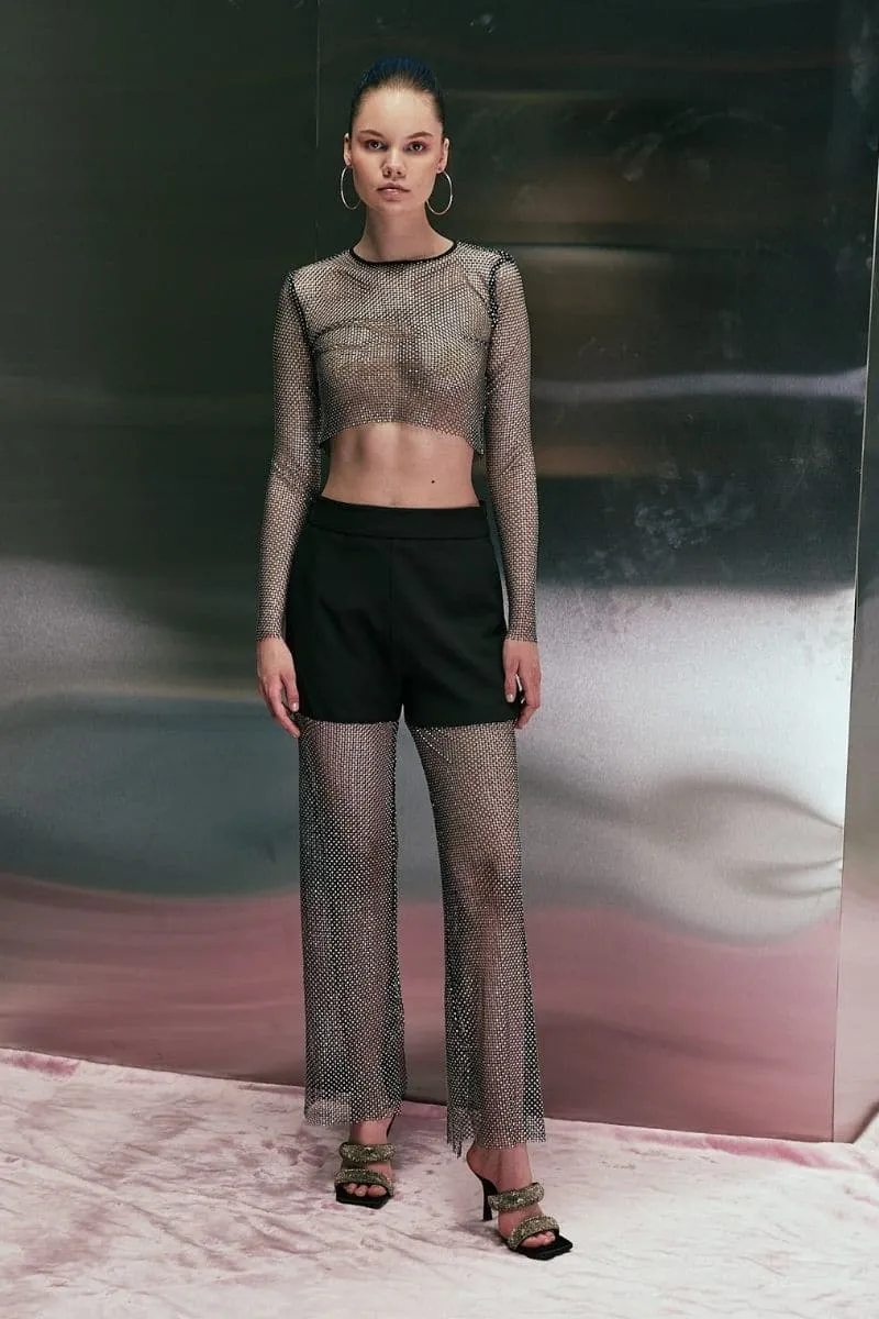 BLACK DIAMOND CROP TOP