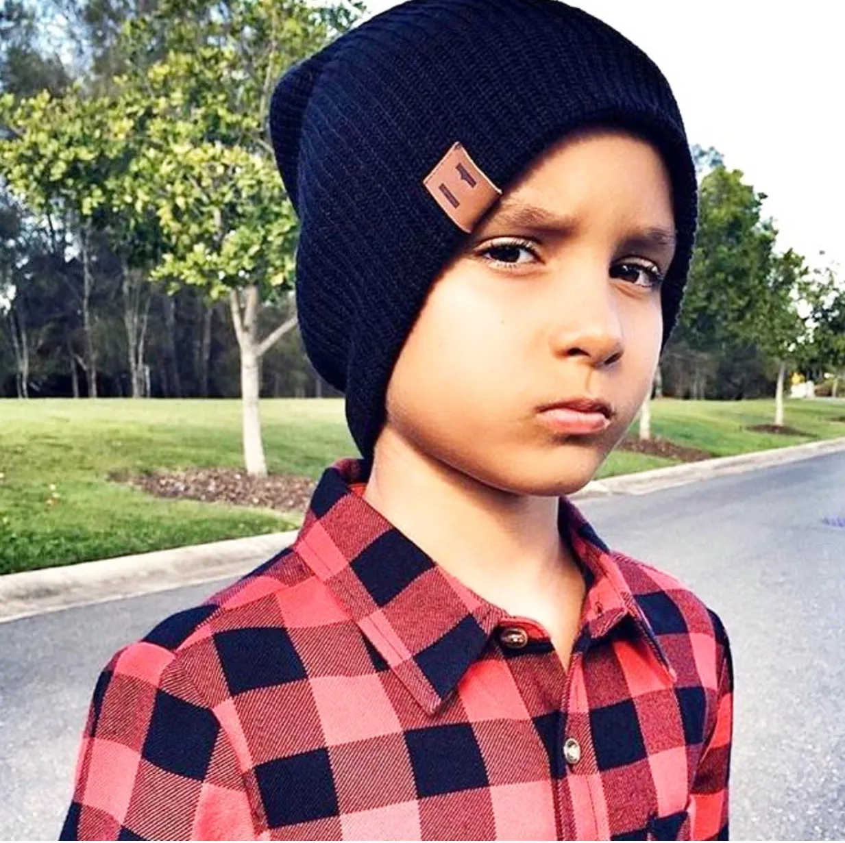 Black Knit Beanie