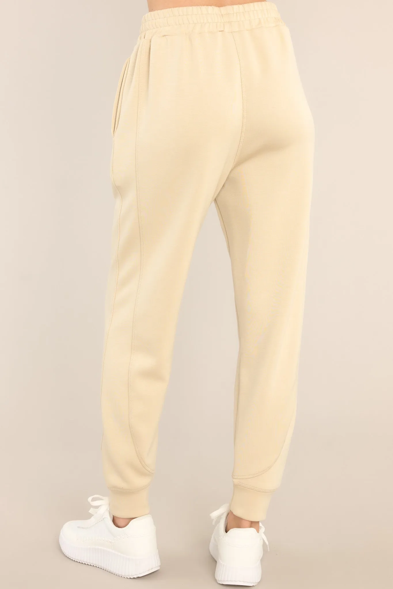 Blow Off Steam Beige Joggers
