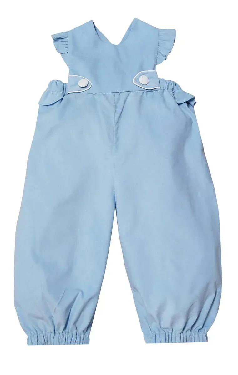 Blue Corduroy Romper