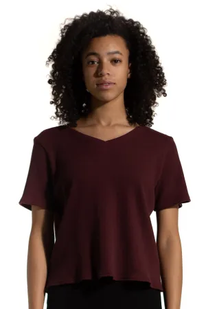 Boxy Reversible Tee, Waffle