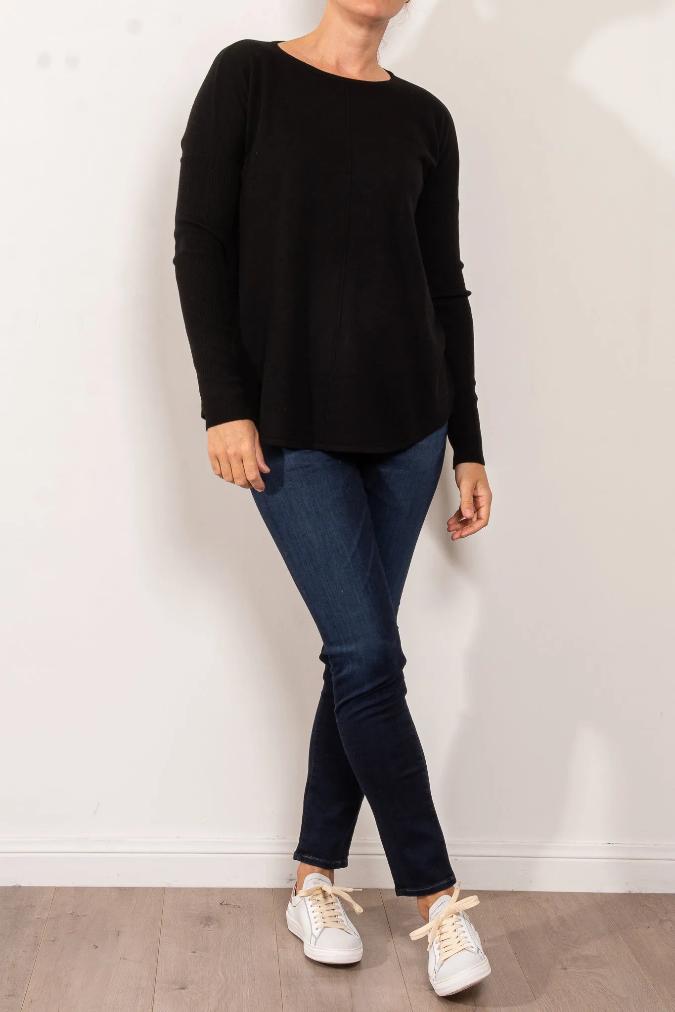 Bridge & Lord Curved Hem Crew Neck Jumper