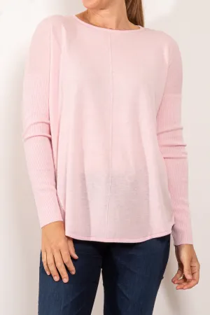Bridge & Lord Curved Hem Crew Neck Jumper