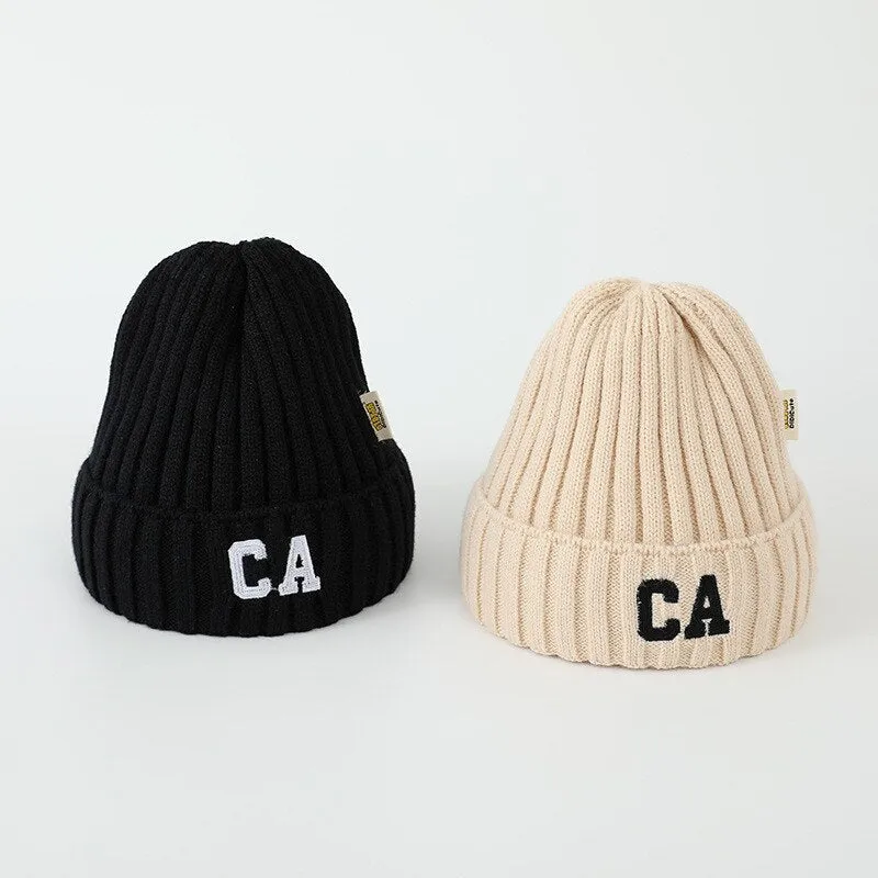 'CA' Embroidered Beanie