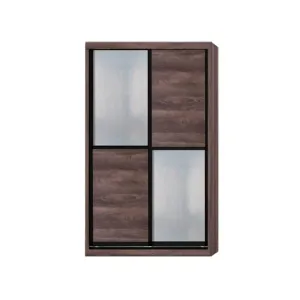 Caroline Modular Wardrobe (Dark Oak with Frosted Glass)