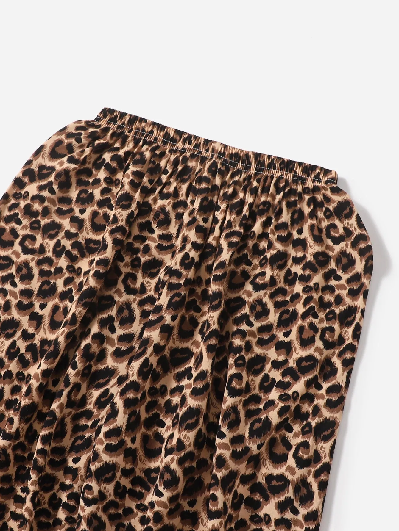 Casual Leopard Natural Long Women Pants