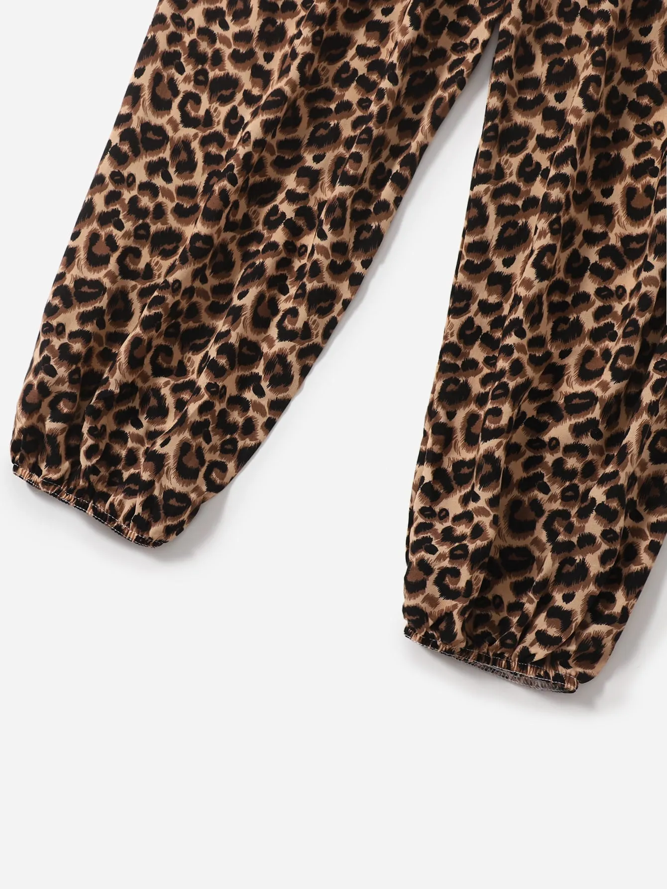 Casual Leopard Natural Long Women Pants