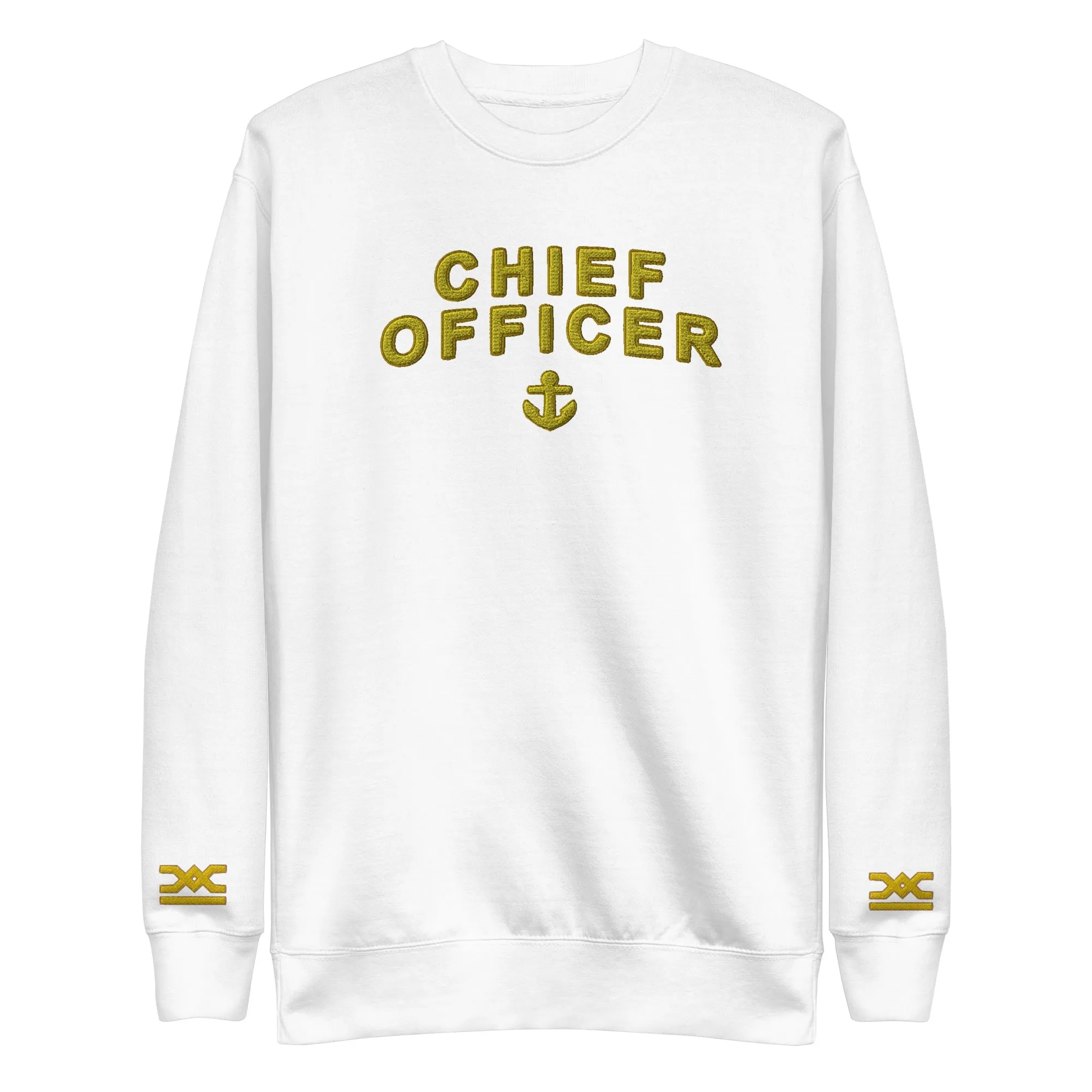 Chief Officer Sweatshirt with large embroidery (Choose epaulettes)